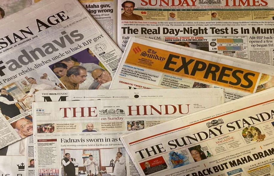 Newspaper scrap for recycling
